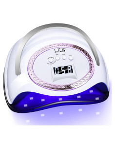 Lámpara UV LED 288W LKE para Uñas de Gel con 66 Perlas