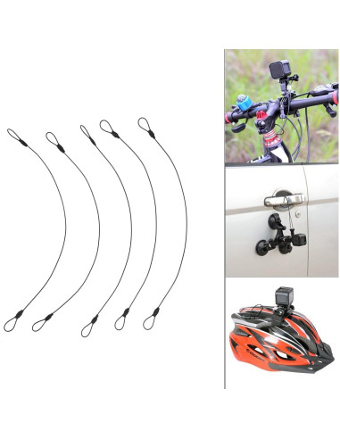 Tether de Acero SIOTI 5PCS 30.48cm para Cámaras GoPro