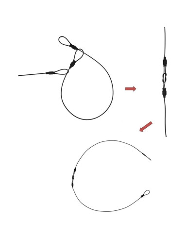 Tether de Acero SIOTI 5PCS 30.48cm para Cámaras GoPro