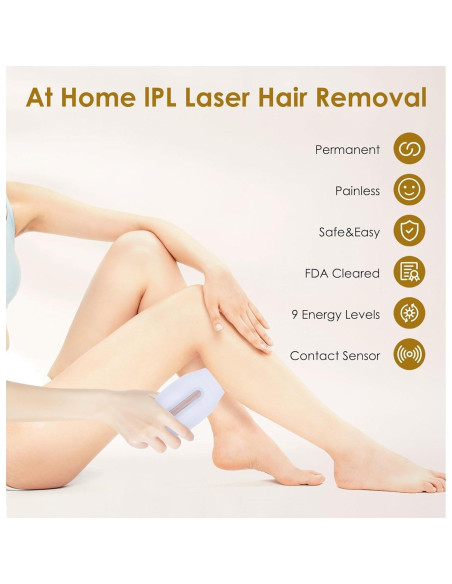 Depiladora Láser IPL Gransumr 999,999 Destellos Indolora