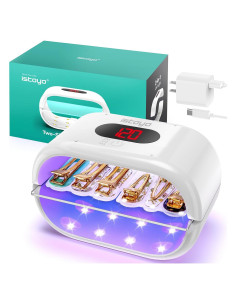 Lámpara UV Doble Cara ISTOYO UV2S con Pantalla Digital 18x10x12cm