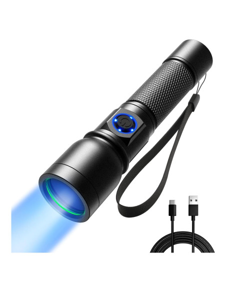 Linterna UV Consciot U20 Recargable 365nm para Detección de Manchas