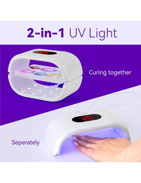 Lámpara UV Doble Cara ISTOYO UV2S con Pantalla Digital 18x10x12cm