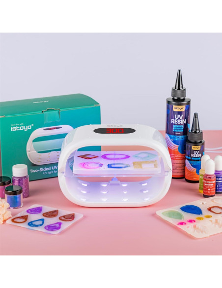 Lámpara UV Doble Cara ISTOYO UV2S con Pantalla Digital 18x10x12cm