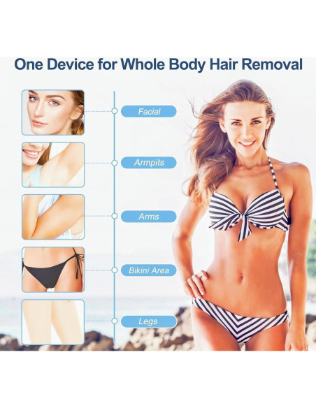 Depiladora Láser IPL Gransumr 999,999 Destellos Indolora