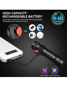 Linterna UV Recargable DARKBEAM 365nm y 395nm - Pack de 2 2