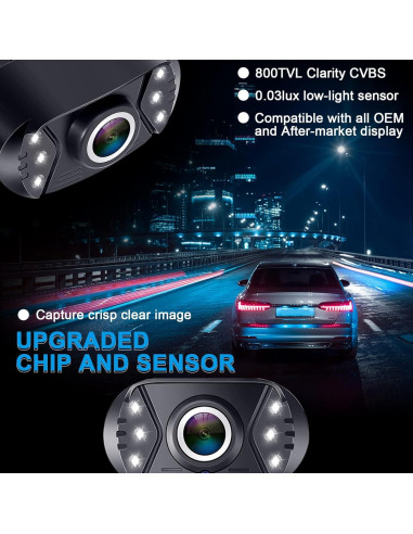 Cámara de Respaldo HD Rohent N11 - 170 Ángulo Amplio, IP69K