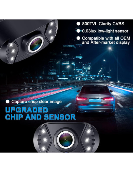 Cámara de Respaldo HD Rohent N11 - 170 Ángulo Amplio, IP69K