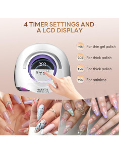 Lámpara de Uñas LED BEENLE 300W con Sensor Automático 2