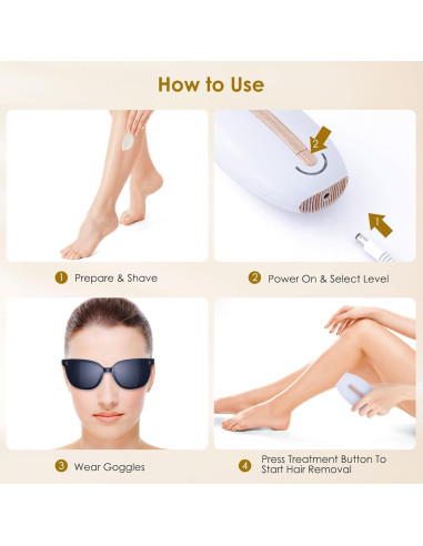 Depiladora Láser IPL Gransumr 999,999 Destellos Indolora