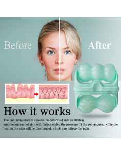 Rodillo de Hielo Favolosa 2-en-1 Facial y Ocular Verde 2