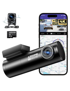 Cámara Dash Doble AZDOME M300S 4K + 1080P con GPS y WiFi