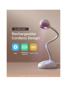 Lámpara de Uñas Profesional MelodySusie 2 en 1 Inalámbrica 2