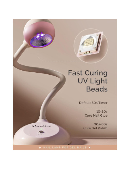 Lámpara de Uñas Profesional MelodySusie 2 en 1 Inalámbrica