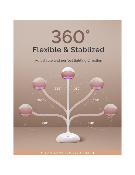 Lámpara de Uñas Profesional MelodySusie 2 en 1 Inalámbrica