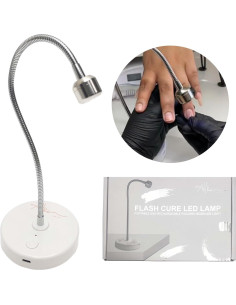 Lámpara UV LED Inalámbrica Allkem 3W Plata para Uñas de Gel 2