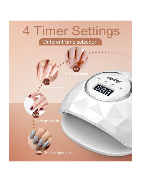 Lámpara de Uñas UV LED Easkep 86W Secador Rápido para Gel