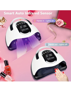 Lámpara UV para Uñas 280W con Sensor Automático y 4 Temporizadores 2