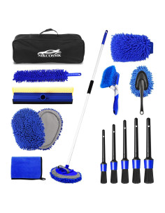 Kit de Lavado de Autos NIKCOSMK 17 Piezas 62" con Cepillos