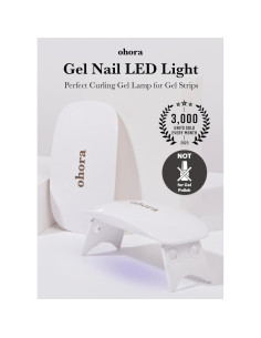 Lámpara LED ohora Care 6W para Uñas de Gel - Portátil, 2 Temporizadores 2