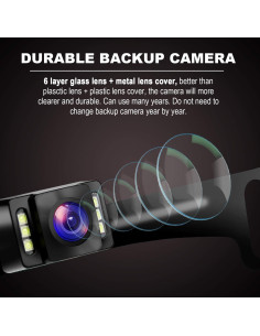 Cámara de Respaldo GLK HD con 6 LED y Visión Nocturna 2