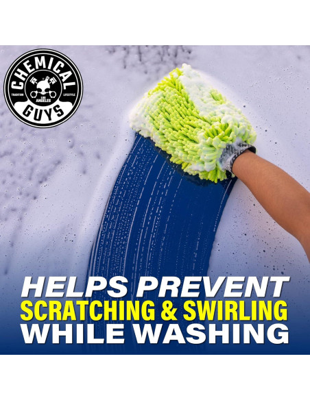 Guante de Lavado Microfibra Chenille Chemical Guys - Paquete de 2