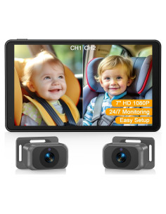 Cámara de Auto para Bebés Thybro A29 Doble 1080P 7"