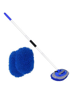 Cepillo de Lavado de Autos LUKCOZMO 157 cm Microfibra Azul