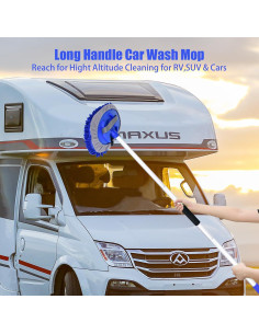 Cepillo de Lavado de Autos LUKCOZMO 157 cm Microfibra Azul 2