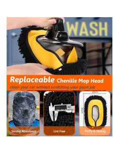 Mop de Microfibra para Lavado de Autos EVERRUSH 145 cm 2