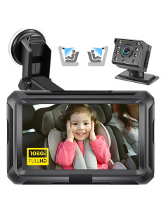 Cámara para Bebé Zacro 4.3" HD 1080P con Visión Nocturna