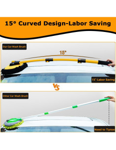 Cepillo de Lavado de Autos WillingHeart 109 cm Curvado 15 2