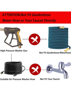 Pistola de Lavado a Presión GDHXW X-887 con Caño de Espuma y 7 Boquillas 2