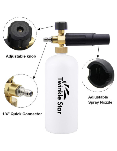 Cañón de Espuma Twinkle Star 1L con Conector Rápido 1/4"