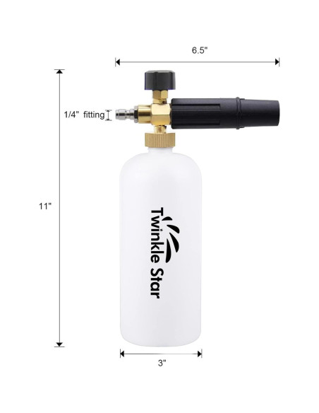 Cañón de Espuma Twinkle Star 1L con Conector Rápido 1/4"