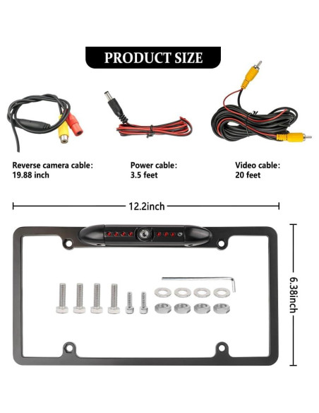 Cámara de Respaldo Salior HD para Camión con Visión Nocturna