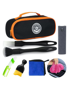 Kit de Detalle de Interior de Coche Gusil 8PCS con Gel de Limpieza