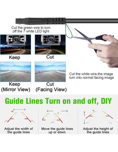 Cámara de Respaldo Rohent R1 HD 1080P Impermeable 150