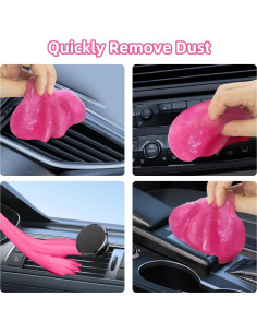 Kit de Detalle de Interior de Coche Gusil 8PCS con Gel de Limpieza 2