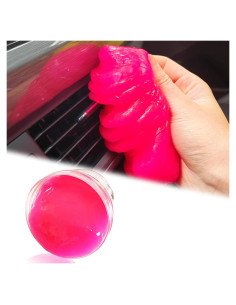 Kit de Limpieza de Autos KEVWR con Gel Rosa Reutilizable