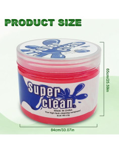 Kit de Limpieza de Autos KEVWR con Gel Rosa Reutilizable 2