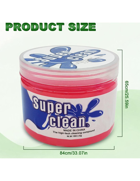 Kit de Limpieza de Autos KEVWR con Gel Rosa Reutilizable