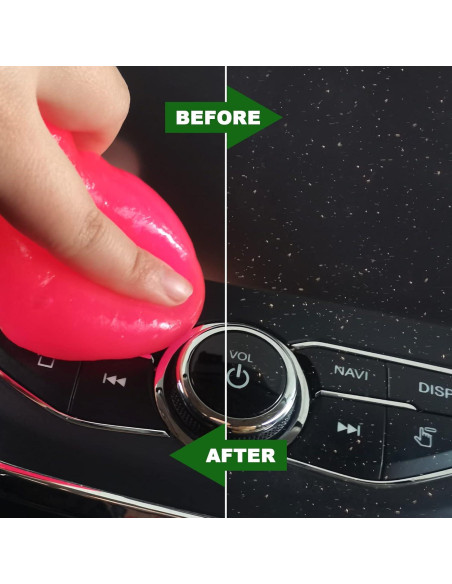 Kit de Limpieza de Autos KEVWR con Gel Rosa Reutilizable