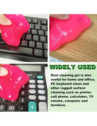 Kit de Limpieza de Autos KEVWR con Gel Rosa Reutilizable