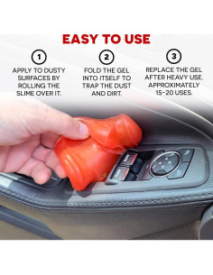 Gel de Limpieza para Autos Slime-X - 4 Paquetes de 190g 2