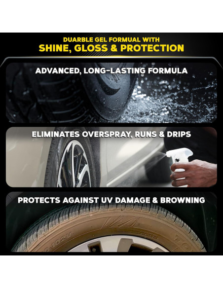 Gel para neumáticos Meguiar's Endurance 0.47 L - Brillo Duradero