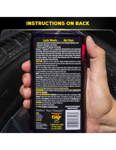 Gel para neumáticos Meguiar's Endurance 0.47 L - Brillo Duradero