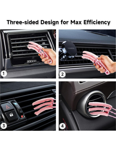 Kit de Limpieza para Autos Daemson - 8 Piezas Rosa