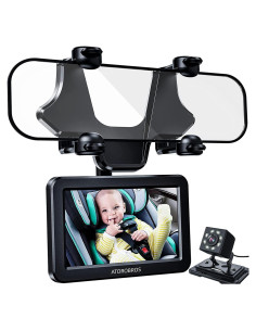 Espejo retrovisor con cámara HD 1080P ATOROBROS 4.3"