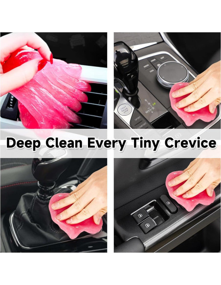 Kit de Limpieza para Autos Daemson - 8 Piezas Rosa